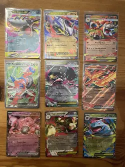 Pokemon TCG EX/Mega EX Card Lot (9 Cards) Mega Evolution Team Rocket Full Art NM - Image 1