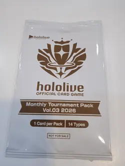 Hololive Official Card Game - Monthly Tournament Pack Vol.3 2026 - Sealed - Image 1