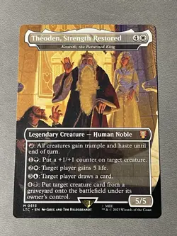 Theoden, Strength Restored - Kenrith, the Returned King (Borderless) LTC NM - Image 1