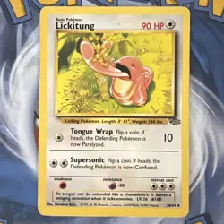 Pokemon TCG Lickitung 38/64 Jungle Uncommon Unlimited Regular English 1999 90HP - Image 1