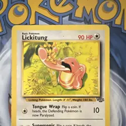Pokemon TCG Lickitung 38/64 Jungle Uncommon Unlimited Regular English 1999 90HP - Image 2