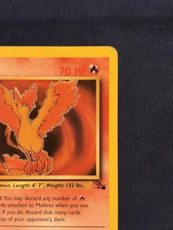 Pokemon TCG Moltres Fossil 27/62 Regular Unlimited Rare Basic English 1999 - Image 5