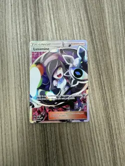 Pokemon TCG Lusamine Ultra Prism 153/156 Holo Full Art Ultra Rare - Image 2