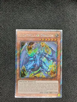 Lightpulsar Dragon 1st Edition Platinum Secret Rare RA04-EN176 Yu-Gi-Oh! - Image 1