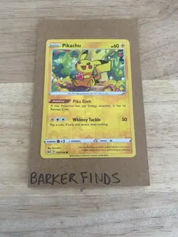 Pikachu 052/196 Reverse Holo Lost Origin Pokemon Card NM - Image 1