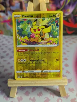 Pokemon TCG - Pikachu 052/196 Reverse holo - Lost Origin - NM - Image 1