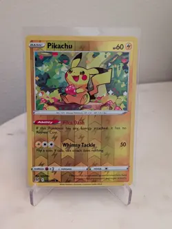 Pikachu 052/196 Common Lost Origin Pokemon Reverse Holo NM - Image 1