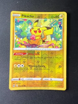 Pokemon TCG Pikachu 052/196 – Reverse Holo – Lost Origin – Near Mint - Image 2