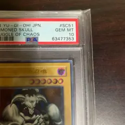 PSA 10 YuGiOh Summoned Skull SC-51 Ultimate Rare Japanese Struggle Of Chaos 2001 - Image 4