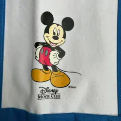 Disney Movie Club Exclusive Mickey Mouse Tote Bag White Blue Canvas Promo Rare - Image 2