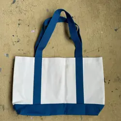 Disney Movie Club Exclusive Mickey Mouse Tote Bag White Blue Canvas Promo Rare - Image 3