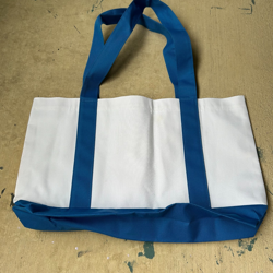 Disney Movie Club Exclusive Mickey Mouse Tote Bag White Blue Canvas Promo Rare - Image 4