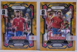 2026 Panini Monopoly Prizm FIFA World Cup - 8 Gold Cracked Ice Bundle - Image 1