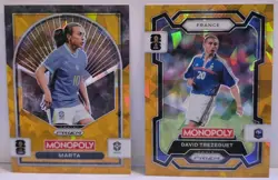 2026 Panini Monopoly Prizm FIFA World Cup - 8 Gold Cracked Ice Bundle - Image 3