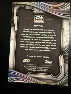 2025 Topps Chrome Star Wars Galaxy #6 GIMMIE Atomic 069/150 - Image 3