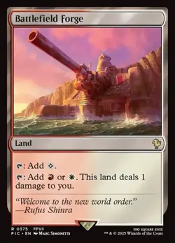 1x Battlefield Forge NM Eng MTG - Commander Final Fantasy - Image 1