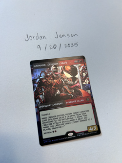 Carnage, Crimson Chaos (Borderless) (0227) MTG Marvels Spider-Man Foil - IN HAND - Image 1