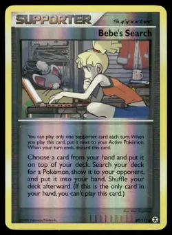 Pokemon Cards Bebe's Search 89/111 Reverse Holo Rising Rivals Uncommon LP - Image 1