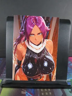 Yoruichi Shihouin Bleach Custom Art Card NM Anime Waifu CCG Collectible - Image 1