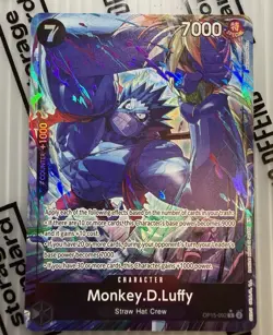 Bandai One Piece Card Game Monkey D. Luffy OP15-092 SR Alt Art 7000 Eng - Image 1