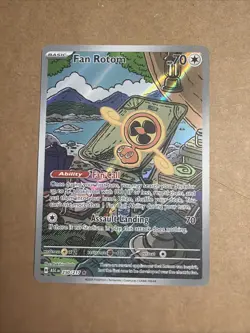 Ascended Heroes Fan Rotom 250/217 Illustration Rare IR Full Art Pokemon Card NM - Image 1