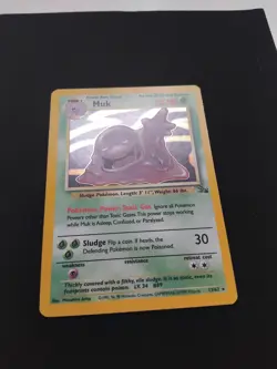 LP Pokemon TCG Muk Fossil Holo Rare Card 13/62 Nm Condition, WOTC Vintage - Image 2