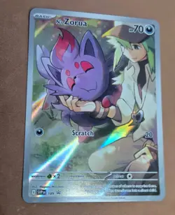 Pokemon TCG Journey Together N's Zorua #189 Holo Promo Card (Listing B) - Image 3