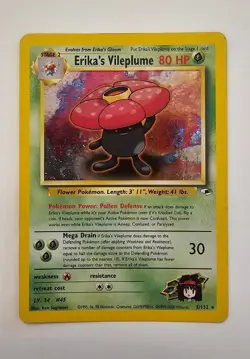 Erika's Vileplume - 5/132 - HOLO - Gym Heroes - 2000 Pokemon Card - Image 1