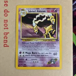 Pokemon Cards: Gym Challenge Rare Holo: Sabrina's Alakazam 16/132 - Near Mint NM - Image 1