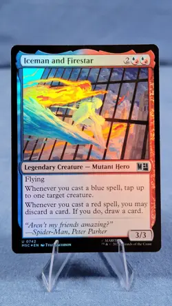 Iceman and Firestar Foil 742 Commander: Marvel Super Heroes Magic the Gathering - Image 1