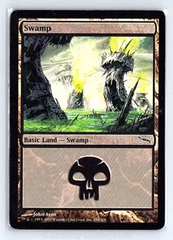 Swamp (298) Foil Lightly Played - Mirrodin 298 Magic: The Gathering - Image 1