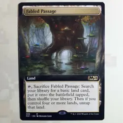 Fabled Passage EXTENDED - Core Set 2021 (Magic/MTG) NM/LP - Image 1