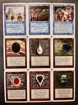 MTG Power 9 Lot (9) Black Lotus White Frame Mint !! Prxy! Great Quality! - Image 1