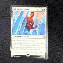 With Great Power Regular SPM 0024 Magic MTG NM - Image 1