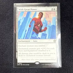 With Great Power Regular SPM 0024 Magic MTG NM - Image 3