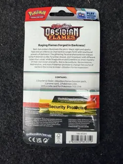 New Sealed Pokemon TCG Obsidian Flames Blister Pack Paldean Wooper Promo - Image 2