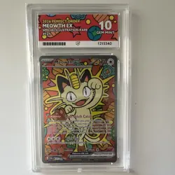 Pokemon 2026 Meowth ex 121/088 Perfect Order SIR Holo Eng ACE 10 - Image 1