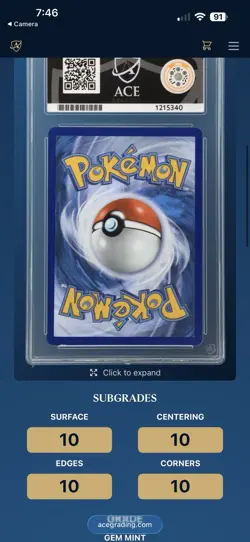 Pokemon 2026 Meowth ex 121/088 Perfect Order SIR Holo Eng ACE 10 - Image 4