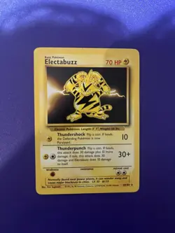 Pokemon TCG Electabuzz Base Set 20/102 Non-Holo Rare Card - Image 1