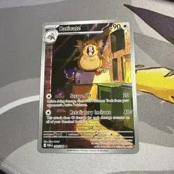 Pokemon TCG Raticate 099/088 Full Art Illustration Rare Holo Perfect Order - Image 1