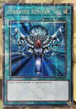 Yugioh | Monster Reborn (RA03-EN05) | Quarter Century Secret Rare NM - Image 1