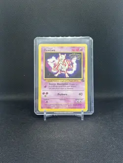 Pokemon TCG Mewtwo #3 Black Star Promos Kids WB Presents 1st Movie Stamp - HP - Image 3