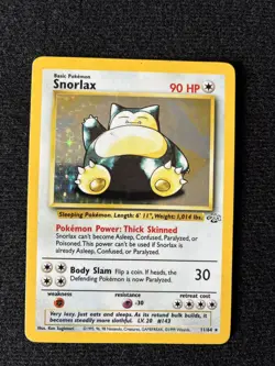 Pokemon TCG Snorlax Jungle Holo Rare 11/64 Vintage. Excellent condition - Image 1