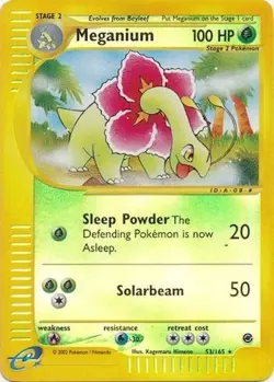 Pokemon TCG - Meganium - 53/165 - Rare - Reverse Holo - Expedition [Near Mint] - Image 1
