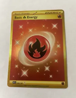 Basic Fire Energy Obsidian Flames Hyper Rare Holo 230/197 - Image 1