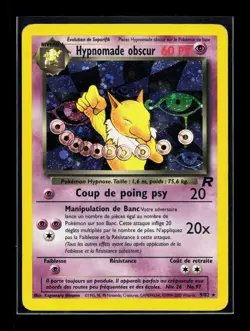 Carte Pokemon Hypnomade Obscur 9/82 Holo Edition 2 Team Rocket Wizards FR - Image 1