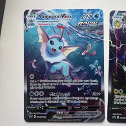 JUMBO CARD SET Vaporeon VMAX SWSH182 Jolteon VMAX SWSH184 Flareon VMAX SWSH180 - Image 2