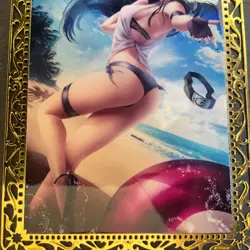 Goddess Story Gold METAL Card - Maiden Party - Serial Number #/200! Anime Bikini - Image 2