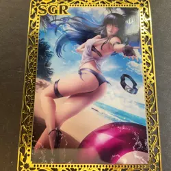 Goddess Story Gold METAL Card - Maiden Party - Serial Number #/200! Anime Bikini - Image 4