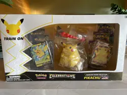 Pokemon Pikachu TCG 25th Anniversary Celebrations VMAX Premium Figure Box - Image 1